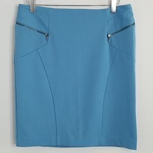 Relativity Blue Ponte Pencil Skirt 10P